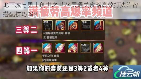地下城与勇士创世之书74层通关攻略高效打法阵容搭配技巧解析
