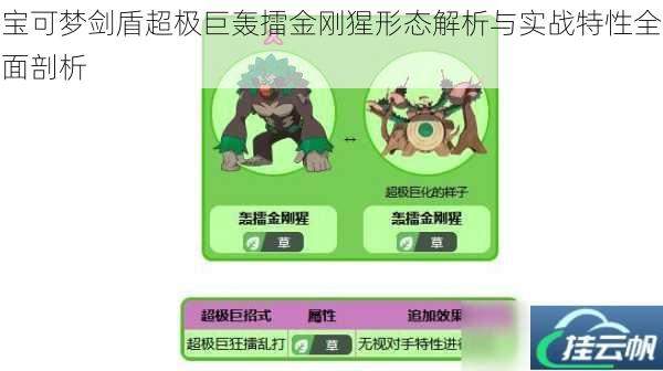 宝可梦剑盾超极巨轰擂金刚猩形态解析与实战特性全面剖析