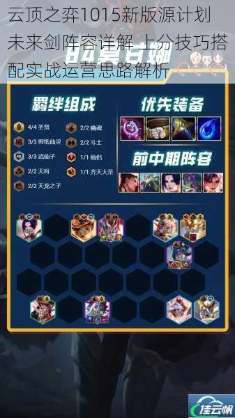 云顶之弈1015新版源计划未来剑阵容详解 上分技巧搭配实战运营思路解析