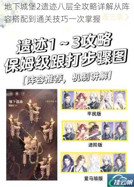 地下城堡2遗迹八层全攻略详解从阵容搭配到通关技巧一次掌握