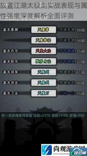 放置江湖太极剑实战表现与属性强度深度解析全面评测