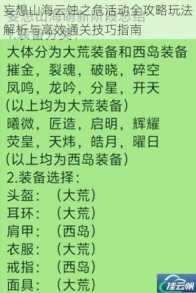 妄想山海云蚀之危活动全攻略玩法解析与高效通关技巧指南