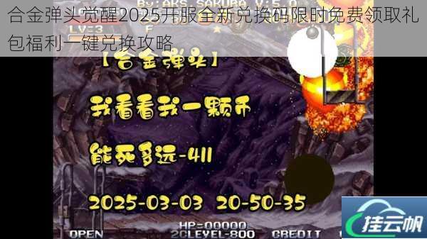 合金弹头觉醒2025开服全新兑换码限时免费领取礼包福利一键兑换攻略