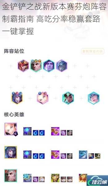 金铲铲之战新版本赛芬炮阵容制霸指南 高吃分率稳赢套路一键掌握
