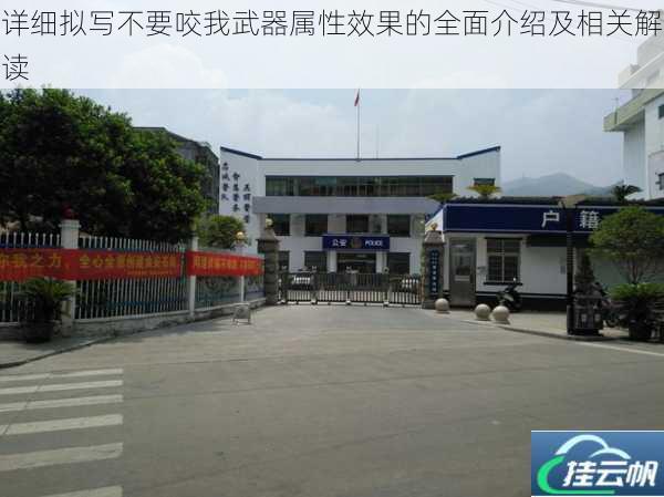 详细拟写不要咬我武器属性效果的全面介绍及相关解读