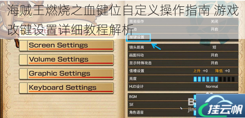 海贼王燃烧之血键位自定义操作指南 游戏改键设置详细教程解析