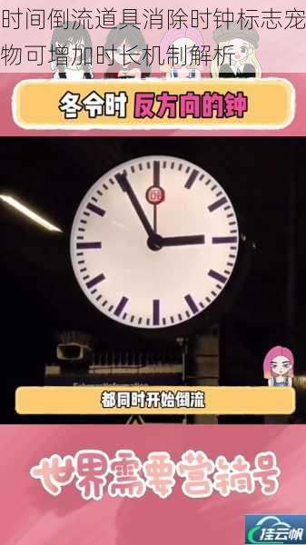时间倒流道具消除时钟标志宠物可增加时长机制解析