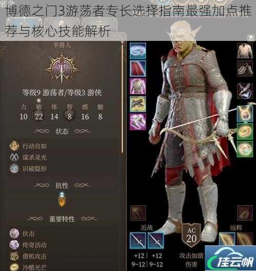 博德之门3游荡者专长选择指南最强加点推荐与核心技能解析
