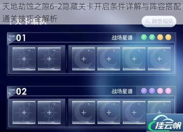天地劫蚀之隙6-2隐藏关卡开启条件详解与阵容搭配通关技巧全解析