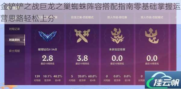 金铲铲之战巨龙之巢蜘蛛阵容搭配指南零基础掌握运营思路轻松上分
