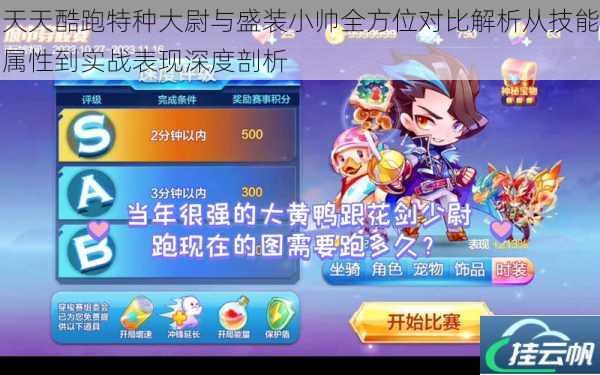 天天酷跑特种大尉与盛装小帅全方位对比解析从技能属性到实战表现深度剖析