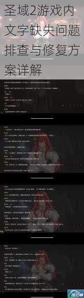 圣域2游戏内文字缺失问题排查与修复方案详解