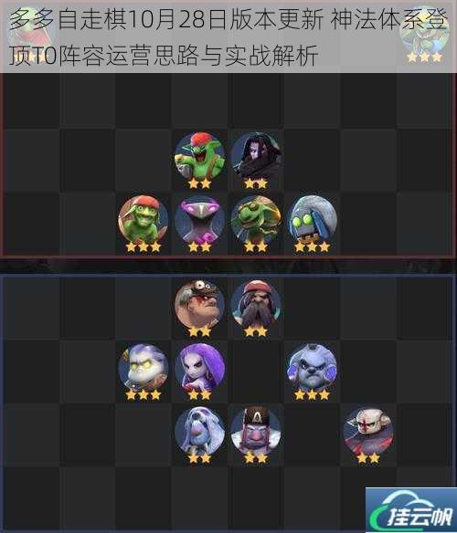 多多自走棋10月28日版本更新 神法体系登顶T0阵容运营思路与实战解析
