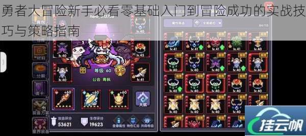 勇者大冒险新手必看零基础入门到冒险成功的实战技巧与策略指南