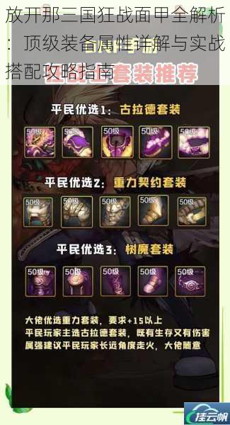 放开那三国狂战面甲全解析:顶级装备属性详解与实战搭配攻略指南
