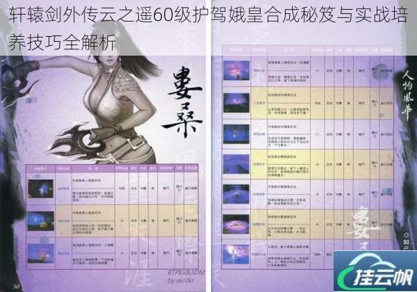 轩辕剑外传云之遥60级护驾娥皇合成秘笈与实战培养技巧全解析