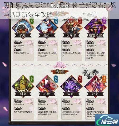 阴阳师兔兔忍法帖萌趣来袭 全新忍者挑战与活动玩法全攻略
