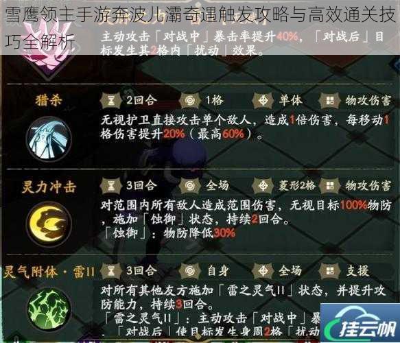 雪鹰领主手游奔波儿灞奇遇触发攻略与高效通关技巧全解析