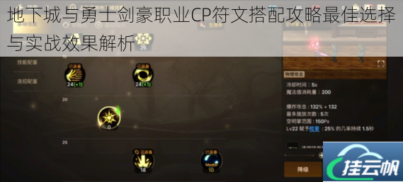 地下城与勇士剑豪职业CP符文搭配攻略最佳选择与实战效果解析