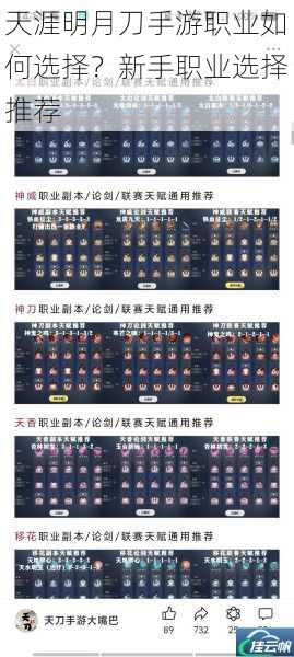 天涯明月刀手游职业如何选择?新手职业选择推荐