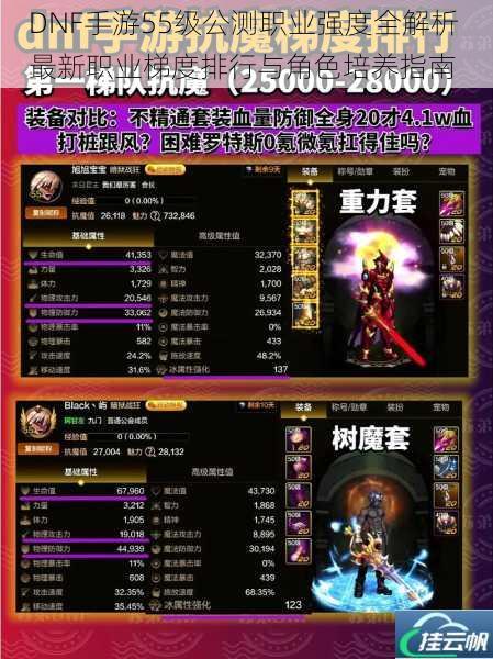 DNF手游55级公测职业强度全解析 最新职业梯度排行与角色培养指南