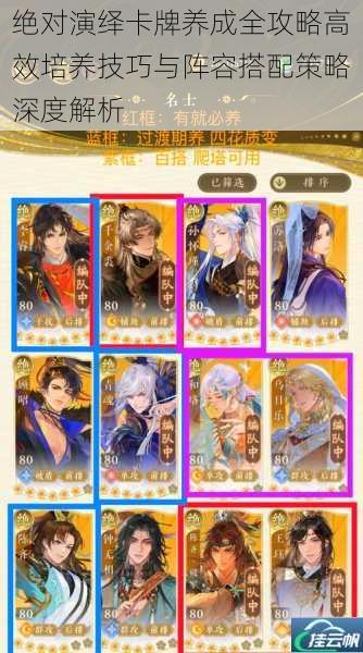 绝对演绎卡牌养成全攻略高效培养技巧与阵容搭配策略深度解析