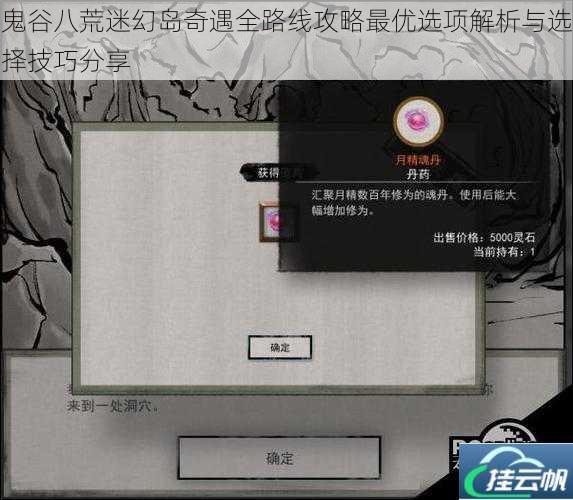 鬼谷八荒迷幻岛奇遇全路线攻略最优选项解析与选择技巧分享