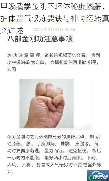 甲级武学金刚不坏体秘典图解:护体罡气修炼要诀与神功运转真义详述
