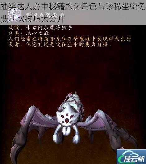 抽奖达人必中秘籍永久角色与珍稀坐骑免费获取技巧大公开
