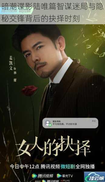 暗潮谍影陆唯篇智谋迷局与隐秘交锋背后的抉择时刻