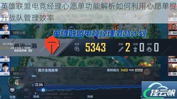 英雄联盟电竞经理心愿单功能解析如何利用心愿单提升战队管理效率