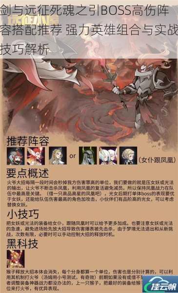 剑与远征死魂之引BOSS高伤阵容搭配推荐 强力英雄组合与实战技巧解析