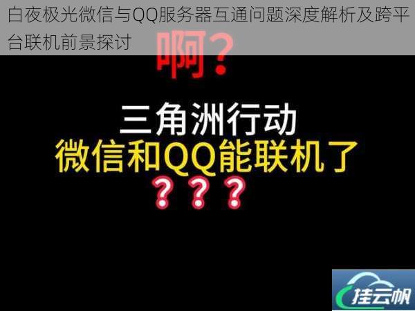 白夜极光微信与QQ服务器互通问题深度解析及跨平台联机前景探讨