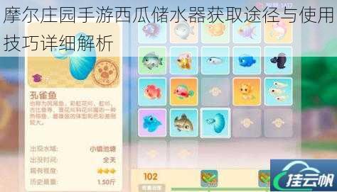 摩尔庄园手游西瓜储水器获取途径与使用技巧详细解析