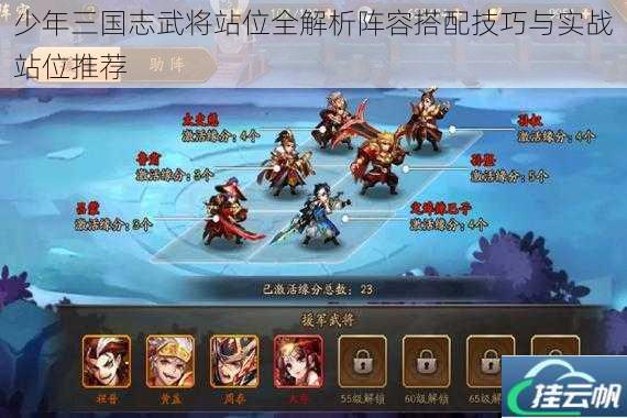 少年三国志武将站位全解析阵容搭配技巧与实战站位推荐