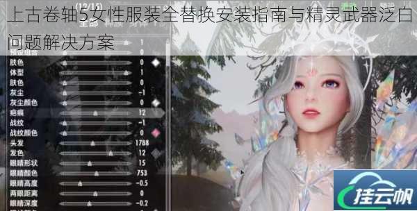 上古卷轴5女性服装全替换安装指南与精灵武器泛白问题解决方案