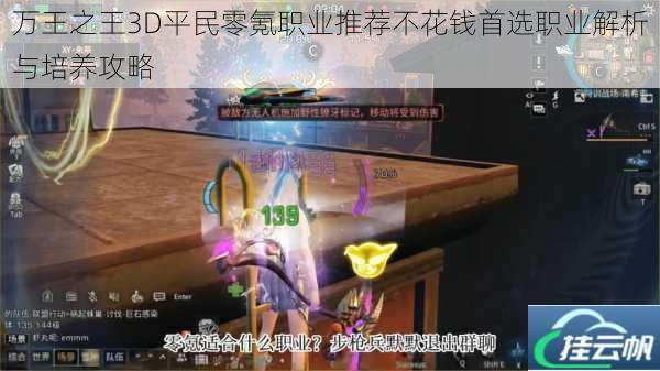 万王之王3D平民零氪职业推荐不花钱首选职业解析与培养攻略