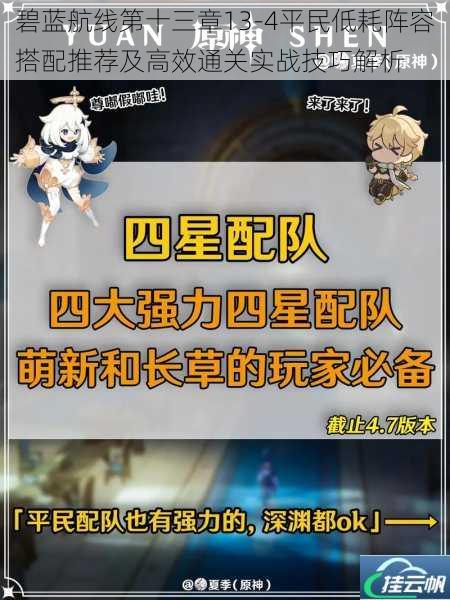 碧蓝航线第十三章13-4平民低耗阵容搭配推荐及高效通关实战技巧解析