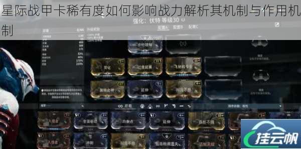 星际战甲卡稀有度如何影响战力解析其机制与作用机制