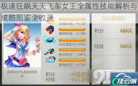 极速狂飙天天飞车女王全属性技能解析与炫酷图鉴全收录