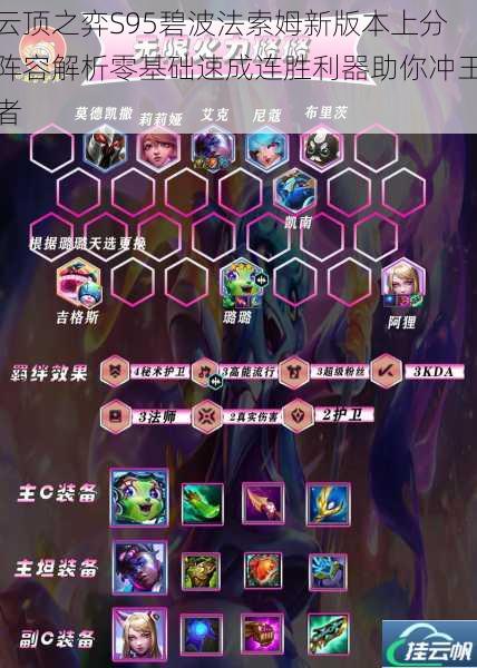 云顶之弈S95碧波法索姆新版本上分阵容解析零基础速成连胜利器助你冲王者
