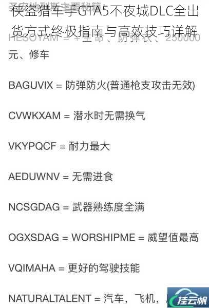 侠盗猎车手GTA5不夜城DLC全出货方式终极指南与高效技巧详解