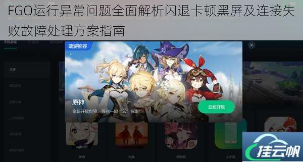 FGO运行异常问题全面解析闪退卡顿黑屏及连接失败故障处理方案指南