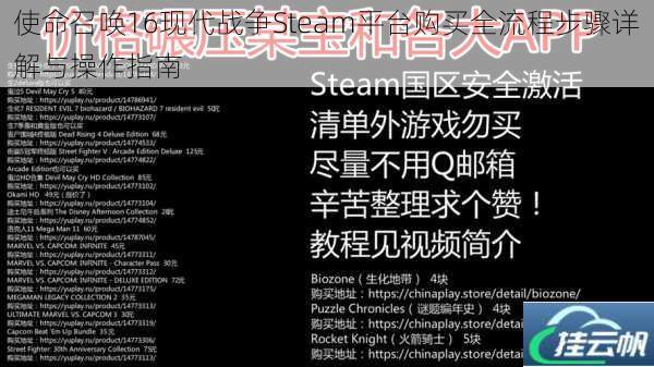 使命召唤16现代战争Steam平台购买全流程步骤详解与操作指南