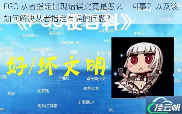 FGO 从者指定出现错误究竟是怎么一回事?以及该如何解决从者指定有误的问题?