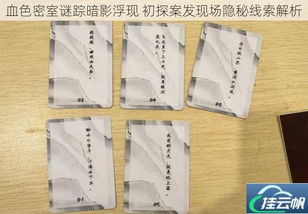 血色密室谜踪暗影浮现 初探案发现场隐秘线索解析
